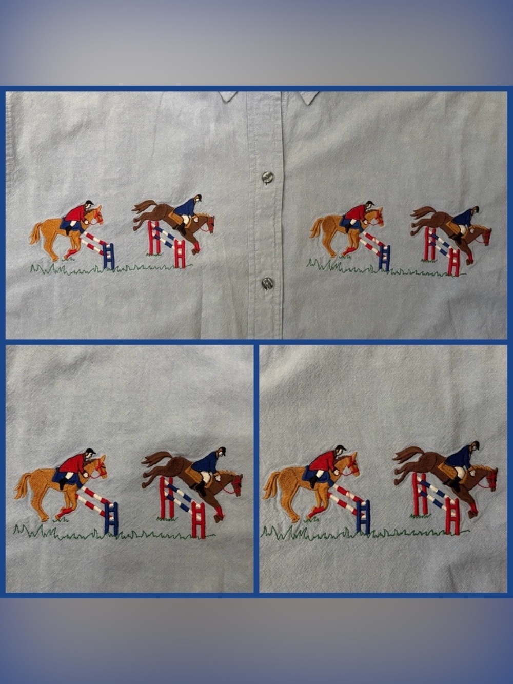 Western Horse Jump Button Up - Picture 5 of 7